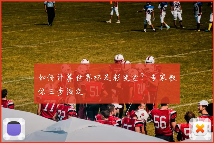 如何计算世界杯足彩奖金?专家教你三步搞定
