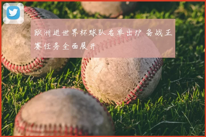 欧洲进世界杯球队名单出炉 备战正赛任务全面展开