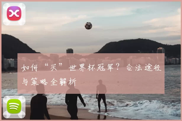 如何“买”世界杯冠军?合法途径与策略全解析